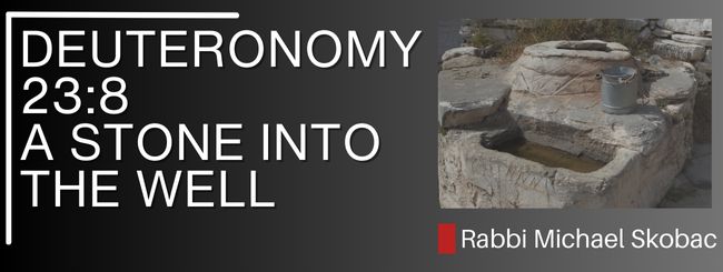 DEUTERONOMY 23:8 – A STONE INTO THE WELL