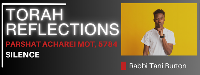 PARSHAT ACHAREI MOT 5784 – SILENCE