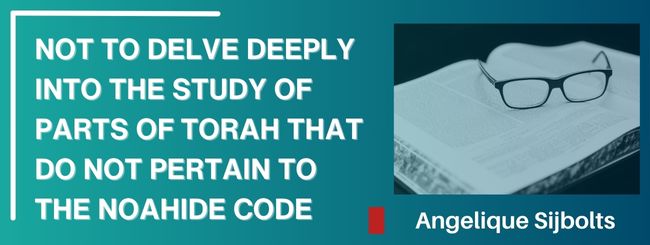 FUNDAMENTALS OF THE FAITH – 11 NOT TO DELVE DEEPLY INTO THE STUDY OF PARTS OF TORAH THAT DO NOT PERTAIN TO THE NOAHIDE CODE
