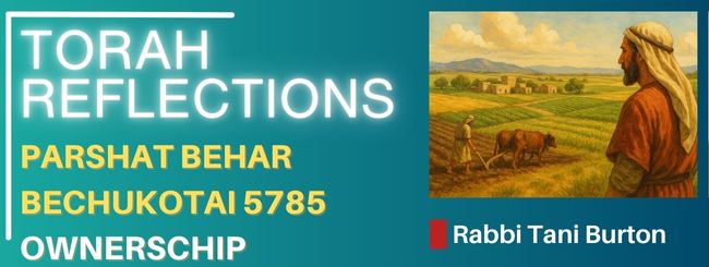 PARSHAT BEHAR BECHUKOTAI 5785 – OWNERSCHIP