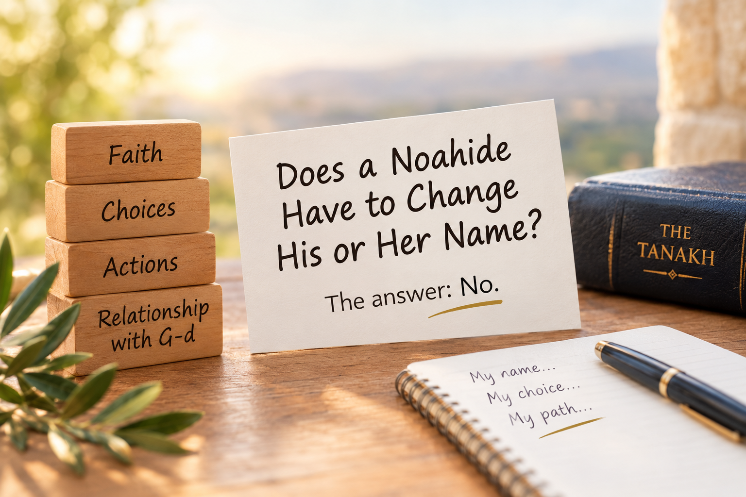 MUST A NOAHIDE CHANGE HIS NAME?